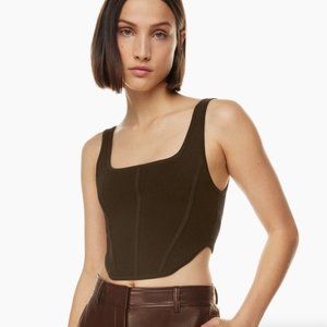 Babaton knit bustier - large